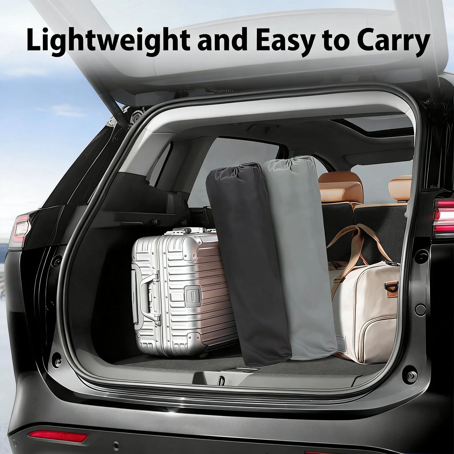 Portable Folding Chair with Side Pocket & Carry Bag