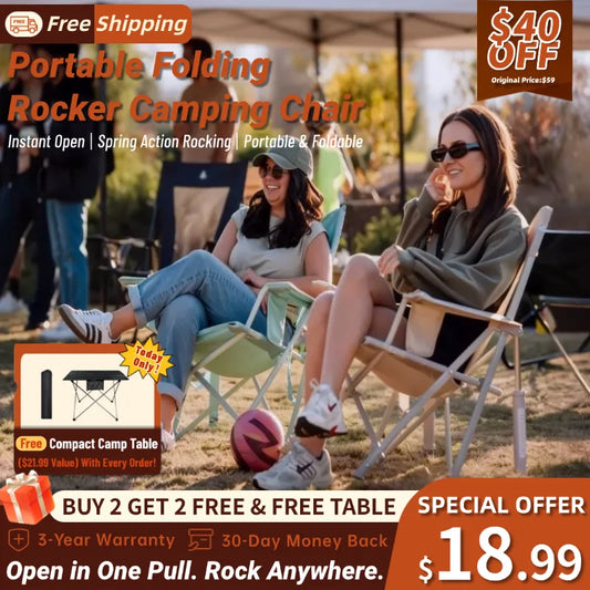 Quick-Fold Rocking Chair with Storage Bag (Buy 2, Get 2 Free)