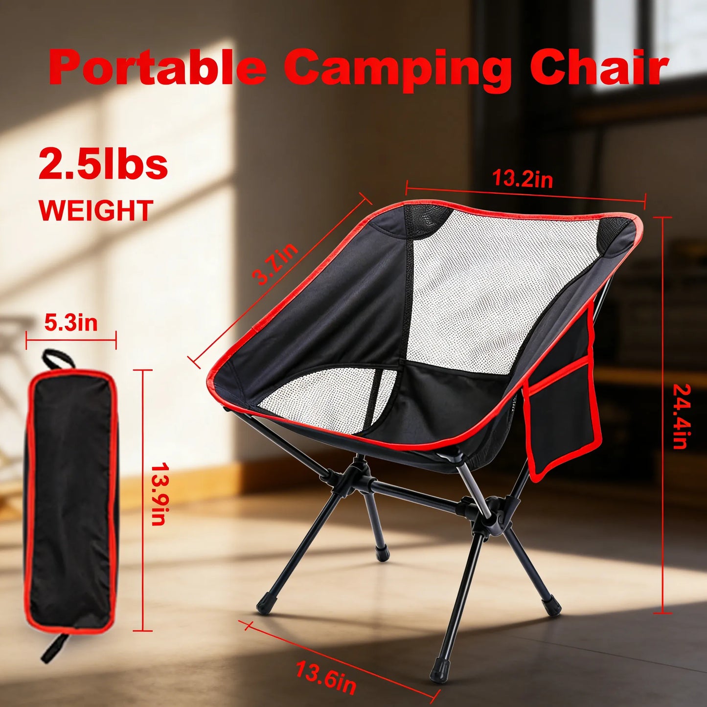 Ultralight Travel Chair: Saves Space, Easy to Carry