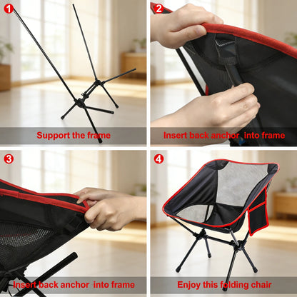 Ultralight Travel Chair: Saves Space, Easy to Carry
